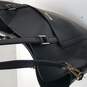 Steve Madden Black Faux Leather Large Travel Weekender Shoulder Shopper Tote Bag image number 3