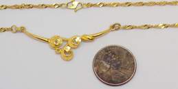Elegant 14k Yellow Gold Pendant Necklace 4.8g alternative image