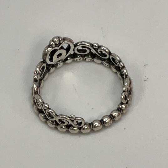 Designer Pandora S925 ALE Sterling Silver Rhinestone Tiara Crown Ring image number 4