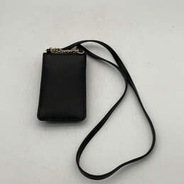 Womens Black Leather Cameron North South Classic Phone Crossbody Wallet alternative image