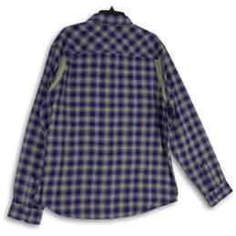 NWT Under Armour Mens Blue Gray Plaid Spread Collar Button-Up Shirt Size XXL alternative image