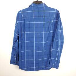 Calvin Klein Men Blue Plaid Button Up Shirt S NWT alternative image