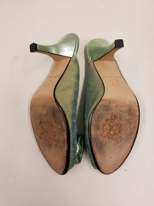 J.Renee Pleated Open Toe Mules Green 6.5 image number 6