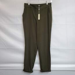 Max Studio Pull On Pants Army Green High Waisted Size XL
