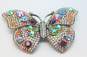 Carolee Limited Edition 2004 Icy Rhinestone Butterfly Statement Brooch 42.9g image number 2