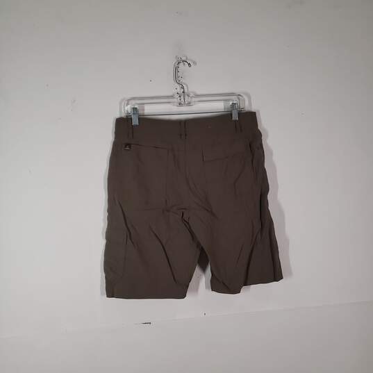 Mens Regular Fit Slash Pockets Flat Front Cargo Shorts Size 32X10 image number 2