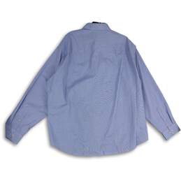NWT Calvin Klein & Co. Mens Blue White Spread Collar Button-Up Shirt Size XXL alternative image