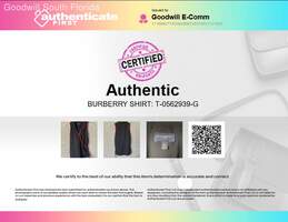 Authentic Burberry Womens Black & Red Top Size M alternative image