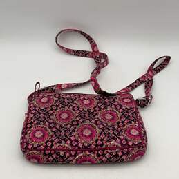 Vera Bradley Womens Pink Floral Adjustable Strap Zipper Crossbody Bag Purse alternative image