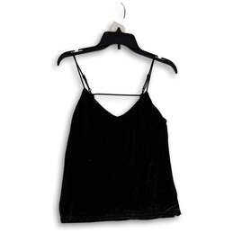 Womens Black Spaghetti Strap Pullover Camisole Tank Top Size XS