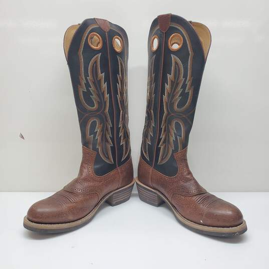 ARIAT Heritage Western Boots in Brown Black Leather Men's Size 10.5 D image number 3