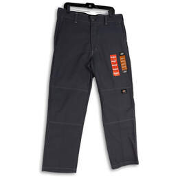 NWT Mens Gray Slash Pocket Straight Leg Regular Fit Chino Pants Size 36X32