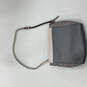 Womens Gray Leather Signature Key Lock Adjustable Strap Crossbody Bag Purse image number 2