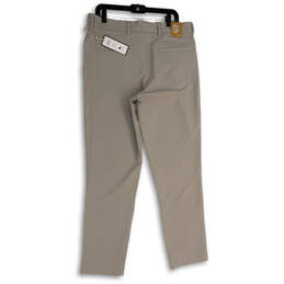 NWT Mens Gray Flat Front 4 Way Stitch Straight Leg Chino Pants Size 36x32 alternative image