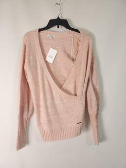 Kensie Women Pink Metallic Sweater S NWT
