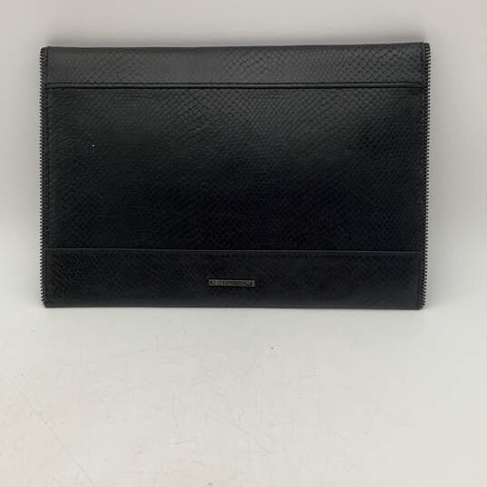 Rebecca Minkoff Womens Black Leather Inner Pocket Clutch Wallet Handbag image number 2