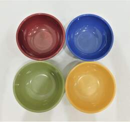 Longaberger Pottery Woven Traditions Multicolor Bowl Set of 4 alternative image