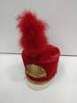 Red Wool Marching Band Hat Size 7 image number 1