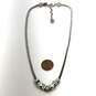 Designer Brighton Silver-Tone Fox Tail Chain Lobster Clasp Charm Necklace image number 3