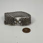 Designer Brighton Silver-Tone Adjustable Fold Over Clasp Chain Bracelet image number 2