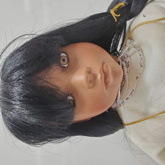 Native American Porcelain Collectible Doll image number 3
