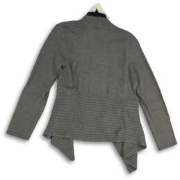 NWT 7Th Avenue Womens Gray Knitted Long Sleeve Open Front Cardigan Sweater Sz L alternative image