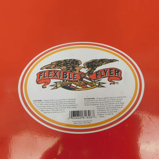 Flexible Flyer Red Round Metal Saucer Sled image number 2