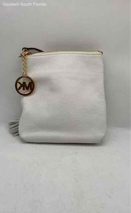 Michael Kors Womens White Leather Crossbody Bag alternative image