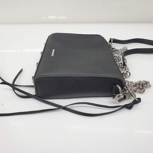 Rebecca Minkoff 'Avery' Black Leather Crossbody Bag AUTHENTICATED image number 4