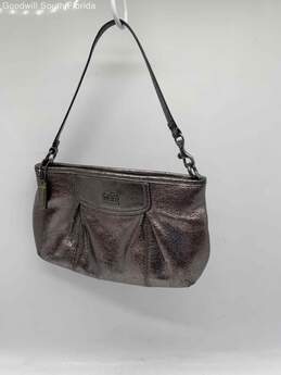 Coach Womens Silver Purple Color Handbag