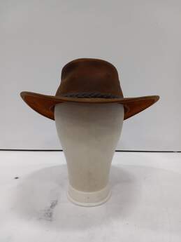 Jacaru Australian Brown Leather Cowboy Hat Size M-L