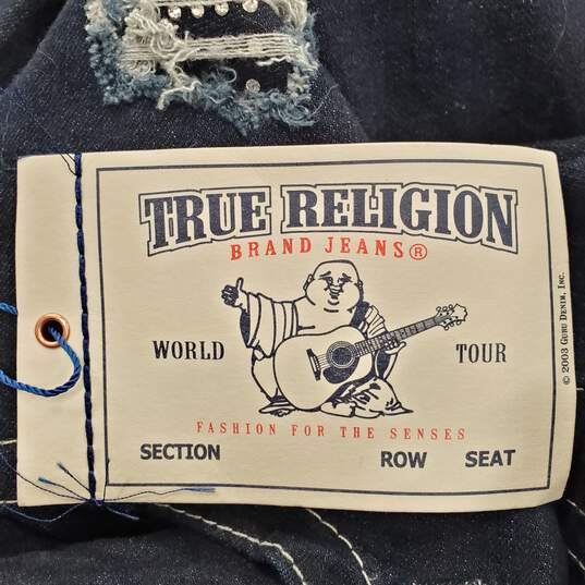 True Religion Women Blue Skinny Jeans Sz 32 NWT image number 5