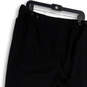 Womens Black Flat Front Pockets Regular Fit Straight Leg Capri Pants Sz 1P image number 4
