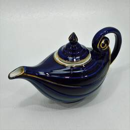 Vintage Hall Aladdin Genie Lamp Style Blue Gold Teapot alternative image