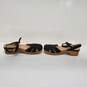 Dansko Betsey Black Leather Size 38 Women's Heeled Sandals #9427471600 image number 4