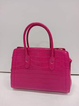 Kate Spade Pink Croc Animal Print Pattern Satchel Style Handbag Purse