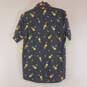 Haggar Men Pineapple Print Collared Shirt M NWT image number 2