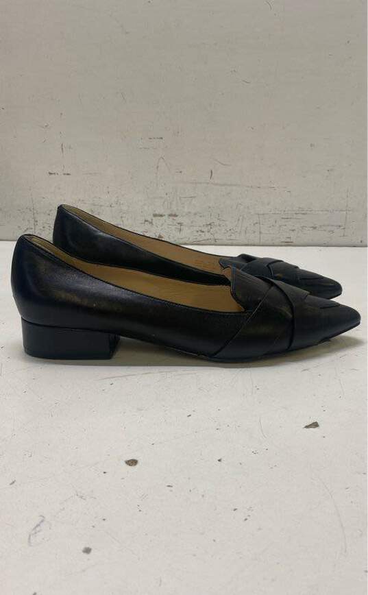 Cole Haan Black Leather Flat Loafers Shoes Women's Size 9.5 B image number 1