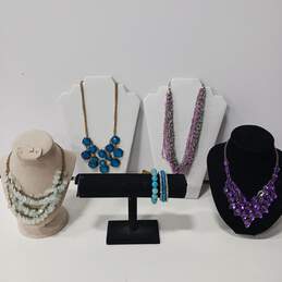 Bundle of Assorted Purple and Blue Fashion Jewelry