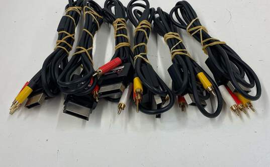 Microsoft Xbox 360 Composite AV Cables, Lot of 6 image number 3