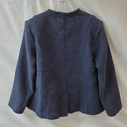 Eileen Fisher Blue Button Down Overcoat alternative image