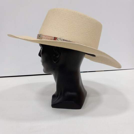 Cream Colored Stetson Cowboy Hat image number 4