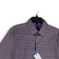 NWT Mens Multicolor Printed Spread Collar Short Sleeve Button-Up Shirt Sz L image number 3