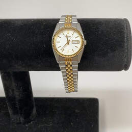 Designer Seiko Two-Tone White Dial Stainless Steel Analog Wristwatch