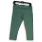 Womens Green High Waist Flat Front Pull-On Ankle Leggings Size S image number 1