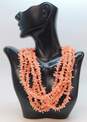 925 Jay King Desert Rose Trading DTR Pink Coral Multi Strand Choker Necklace image number 1