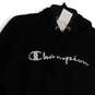 NWT Mens Black Long Sleeve Reverse Weave Pullover Hoodie Size Small image number 3