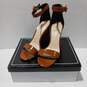 IOB Qupid Francesca's Womens Lake-01 Brown Leather Ankle Strap Sandals Size 8 image number 1