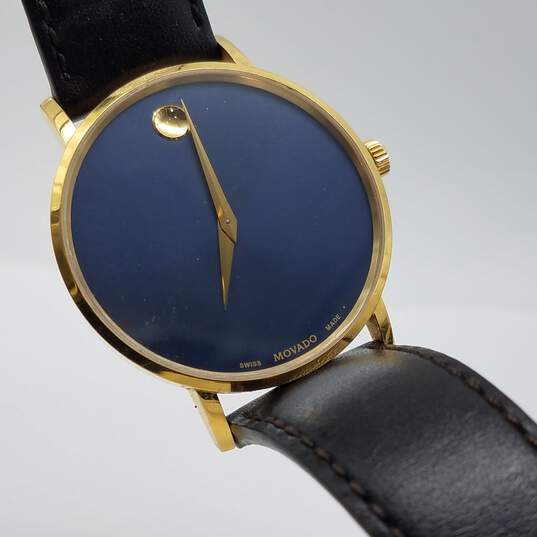 Movado Swiss 71.1.36.1473 40mm Museum Classic St. Steel WR 30m Sapphire Crystal Dress Watch 34g image number 4