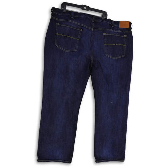 Womens Blue Denim Medium Wash 5-Pocket Design Straight Leg Jeans Size 48/32 image number 2